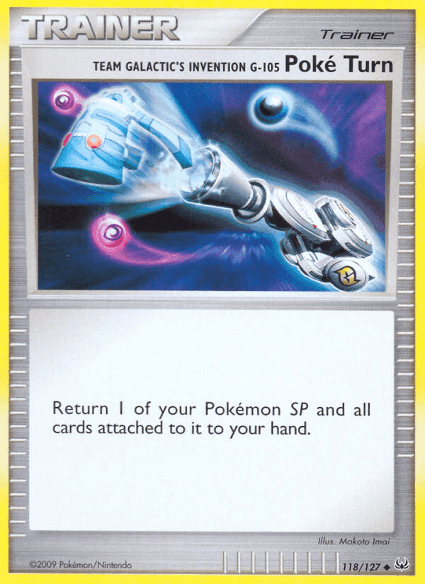 Team Galactic's Invention G-105 Poké Turn, carta 118 de Platino