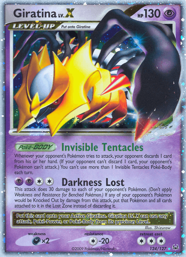 Giratina LV.X, carte 124 de Platinum