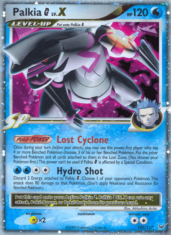 Palkia G LV.X, card 125 from Platinum