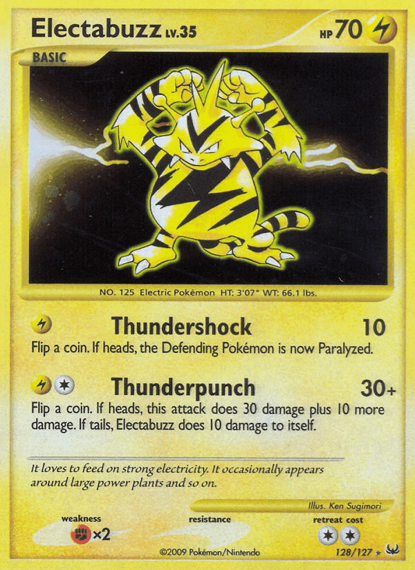 Electabuzz, card 128 from Platinum