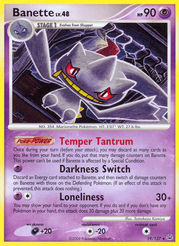 Banette, carta 19 di Platino