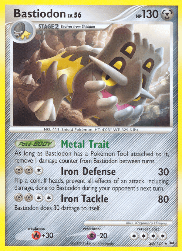 Bastiodon, carta 20 di Platino