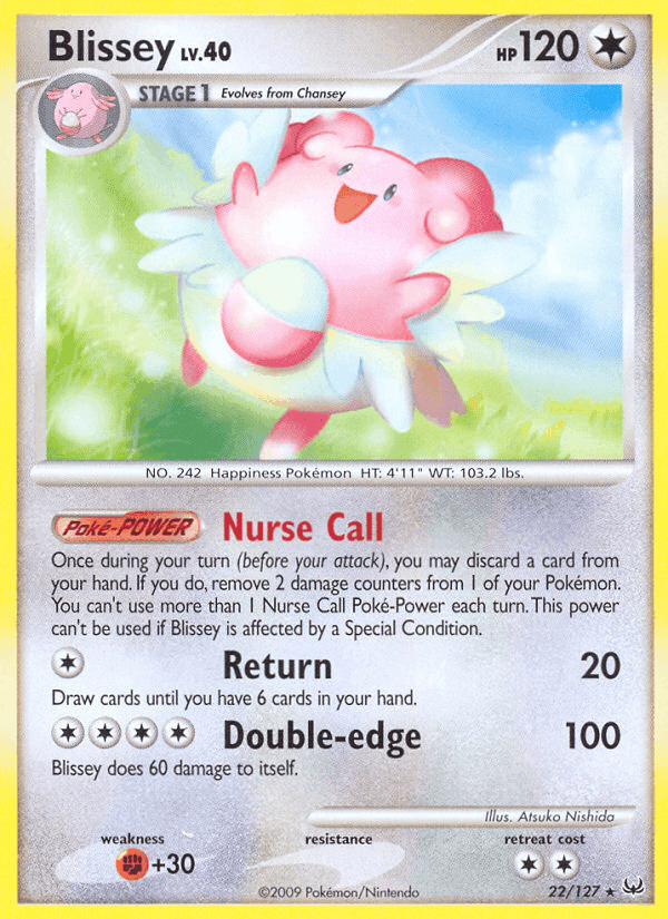Blissey, carta 22 di Platino