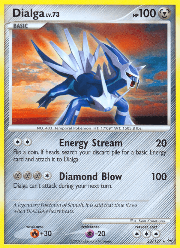 Dialga, carta 23 di Platino