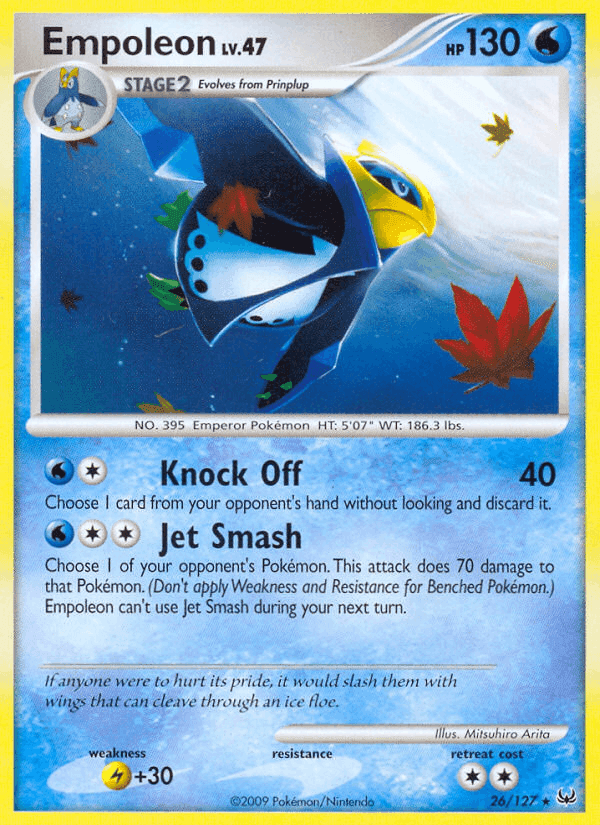 Empoleon, carta 26 di Platino
