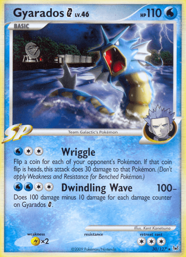 Gyarados G, carta 30 di Platino