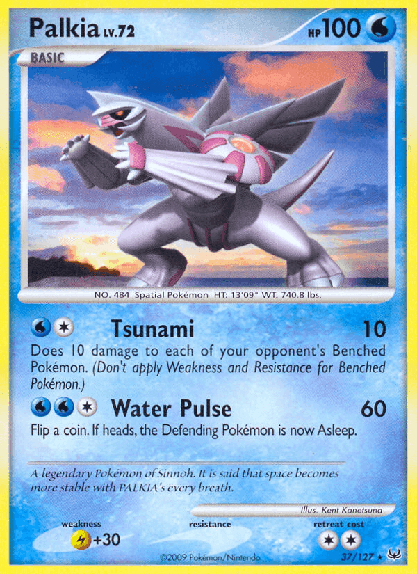 Palkia, carta 37 de Platino