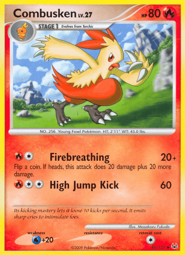 Combusken, carta 45 di Platino