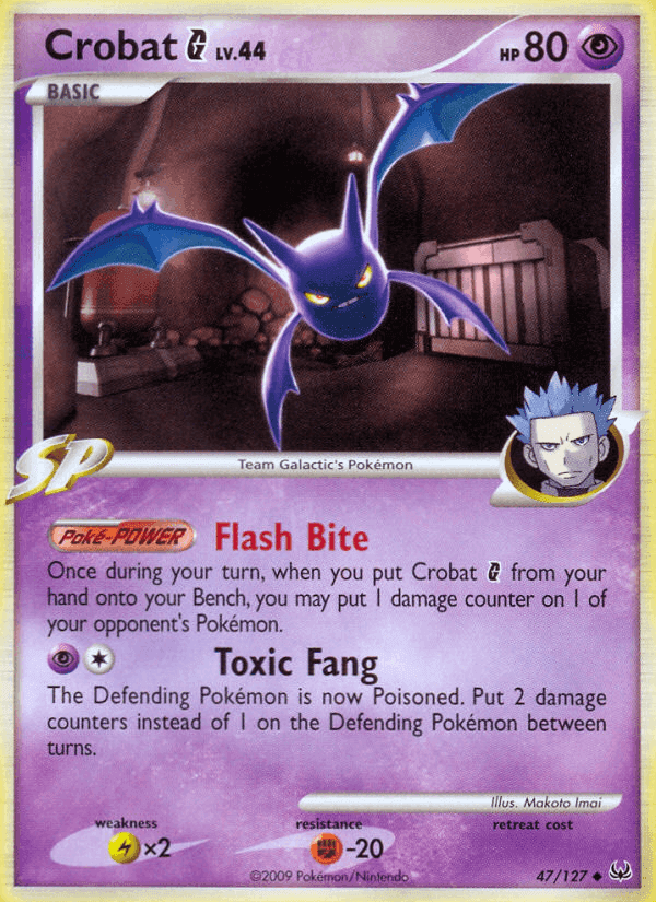 Crobat G, carta 47 di Platino