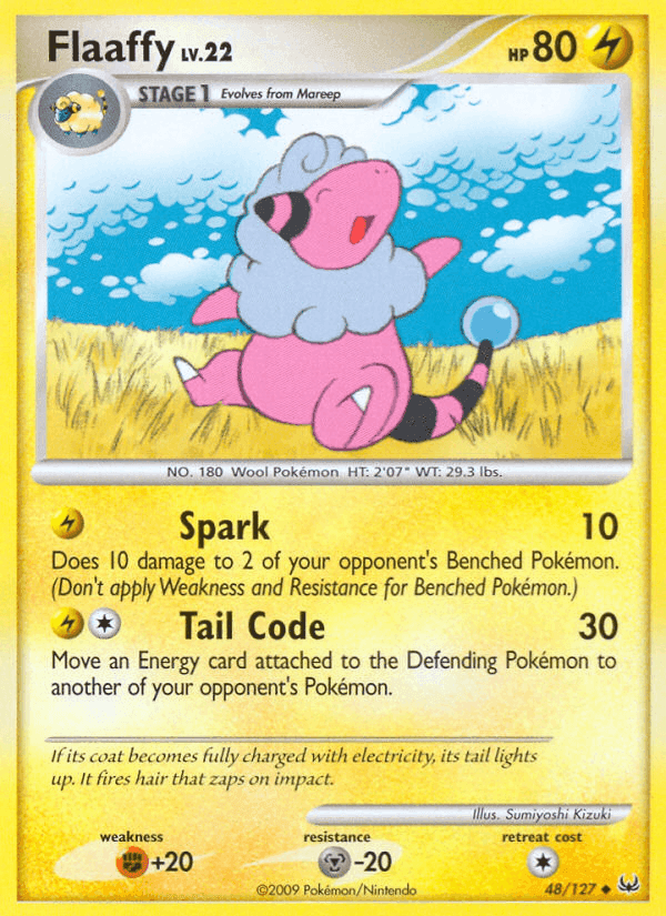 Flaaffy, carta 48 di Platino