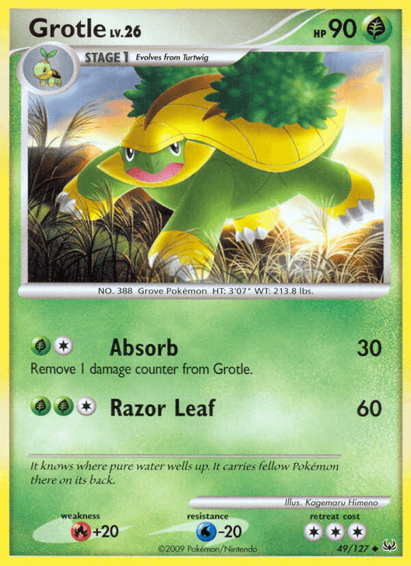Grotle, carta 49 di Platino