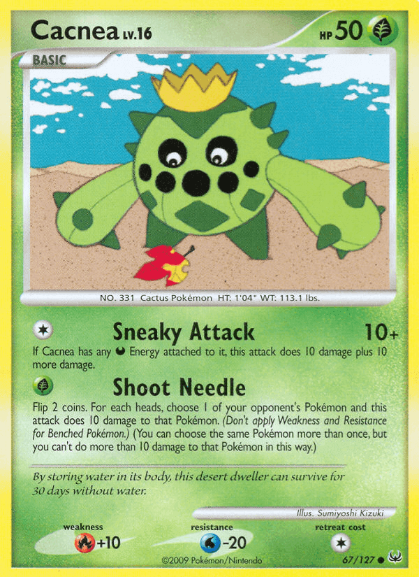 Cacnea, card 67 from Platinum