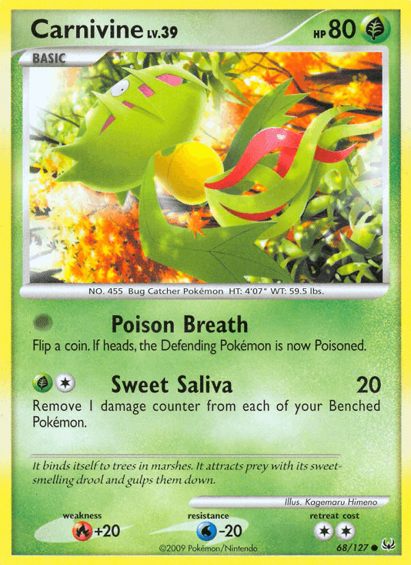 Carnivine, card 68 from Platinum