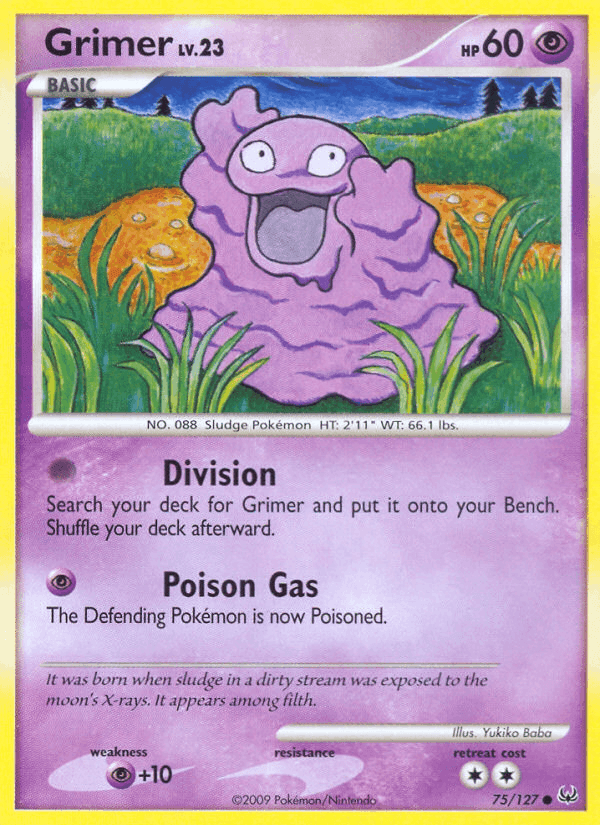 Grimer, card 75 from Platinum