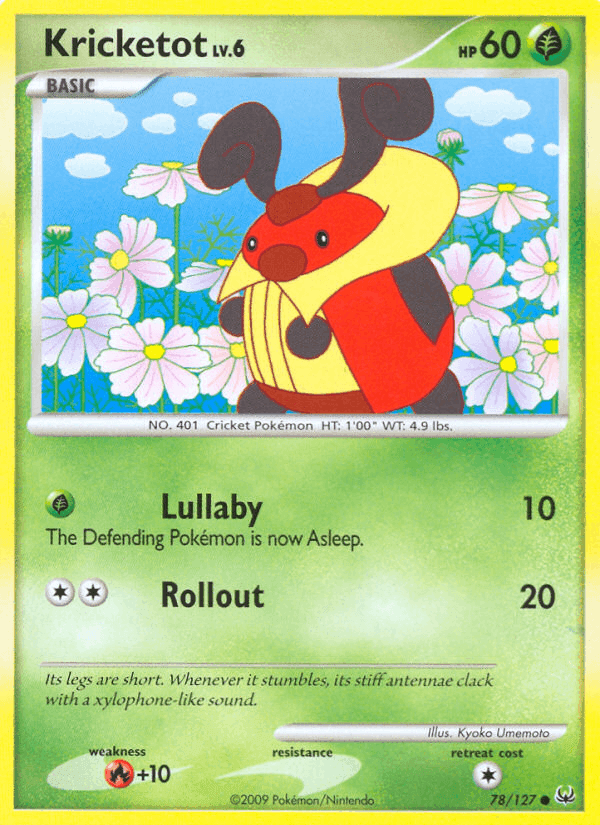Kricketot, card 78 from Platinum