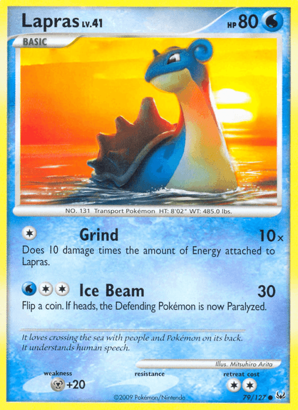 Lapras, card 79 from Platinum