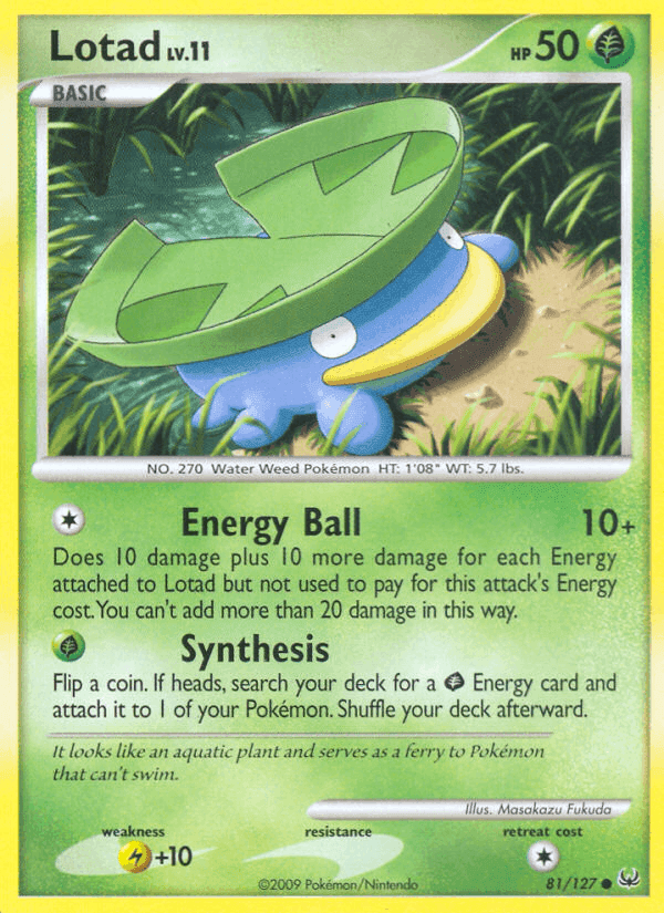 Lotad, card 81 from Platinum