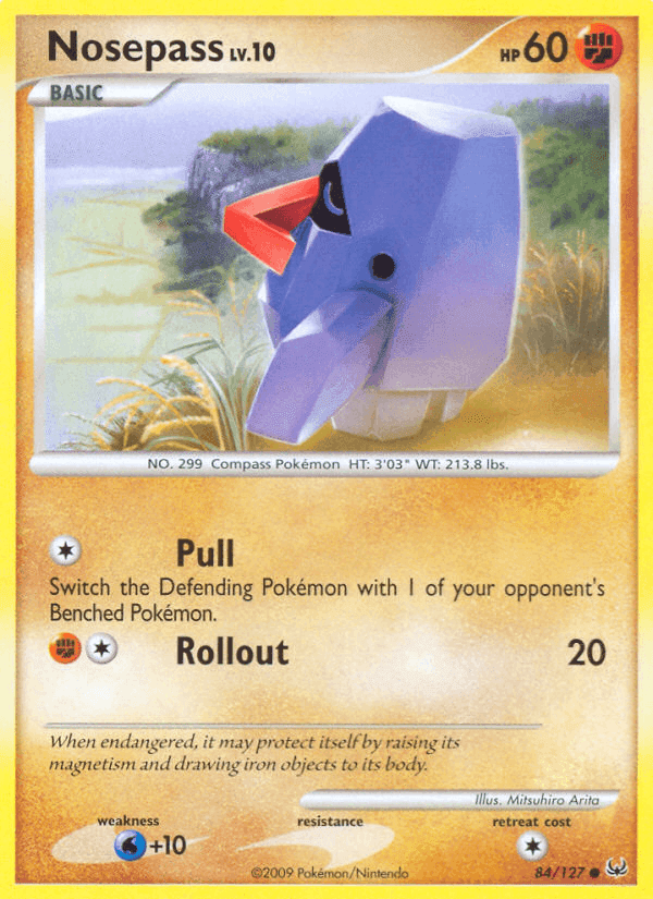 Nosepass, card 84 from Platinum