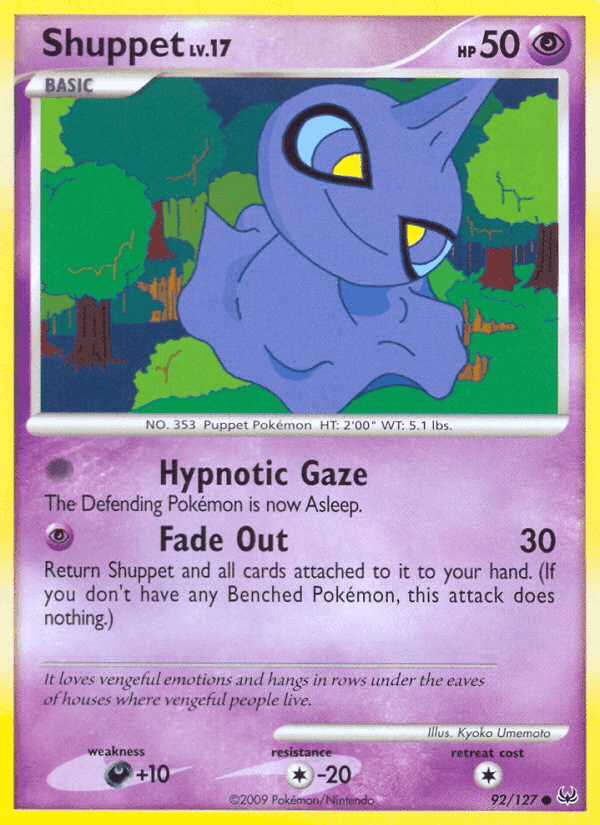 Shuppet, card 92 from Platinum