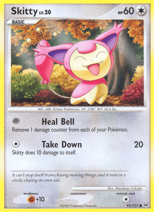 Skitty, card 93 from Platinum