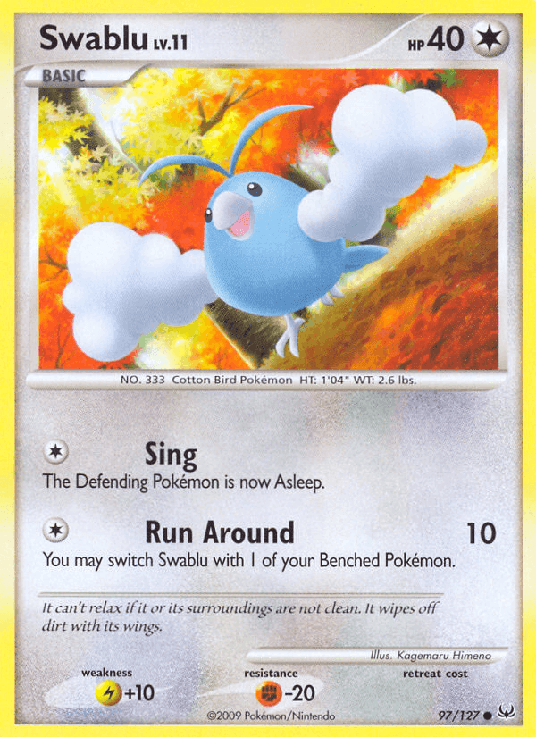 Swablu, card 97 from Platinum