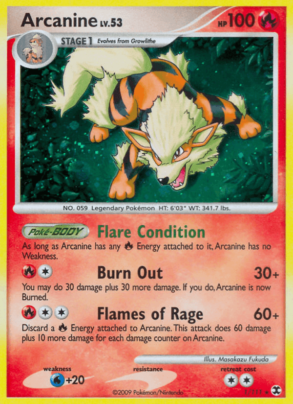 Arcanine, carta 1 di L'Ascesa dei Rivali