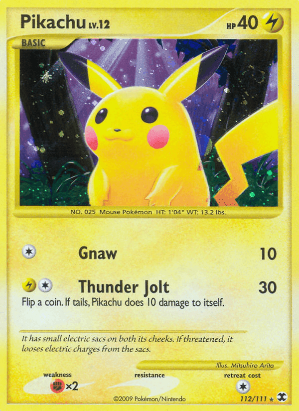 Pikachu, card 112 from Rising Rivals
