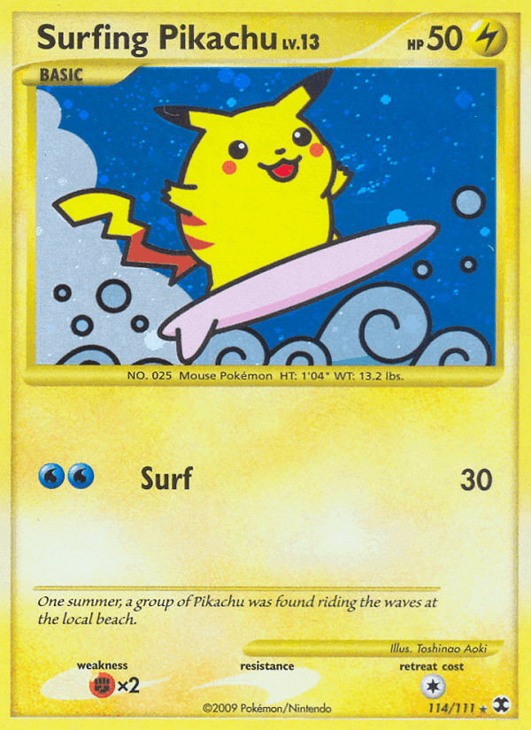 Surfing Pikachu, carta 114 di L'Ascesa dei Rivali