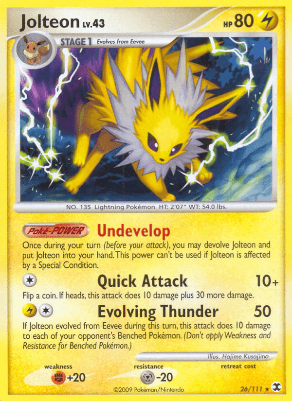 Jolteon, carta 26 de Rising Rivals