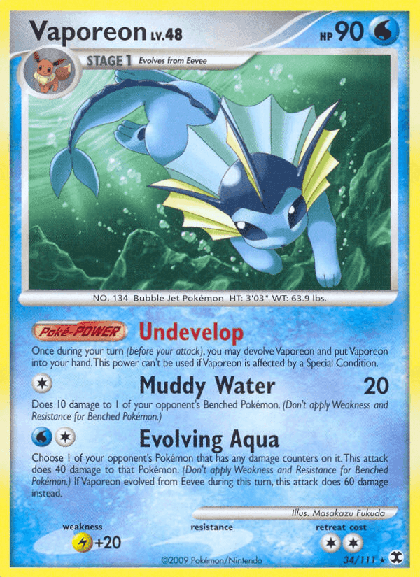 Rising Rivals の 34 番、Vaporeon