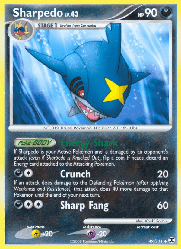 Sharpedo, carta 49 di L'Ascesa dei Rivali