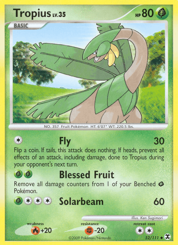 Tropius, carta 52 di L'Ascesa dei Rivali