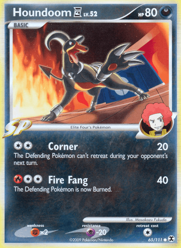 Houndoom E4, card 65 from Rising Rivals