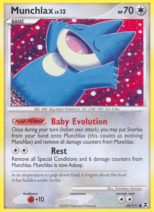 Munchlax, card 69 from Rising Rivals