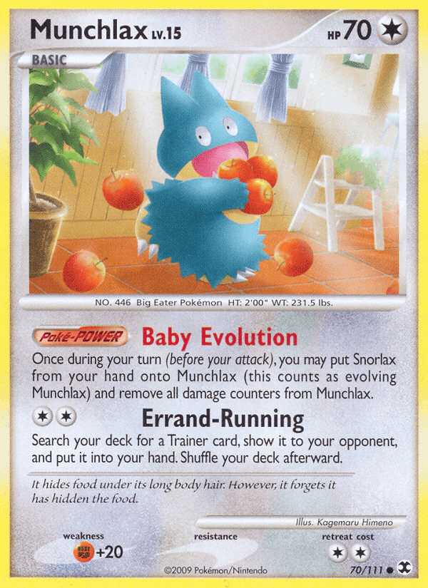 Munchlax, card 70 from Rising Rivals