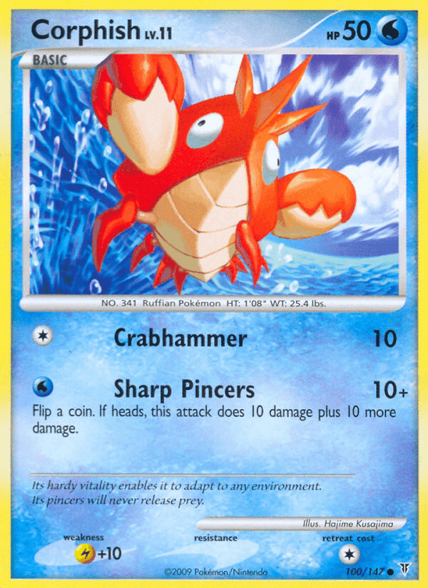 Corphish, card 100 from Supreme Victors