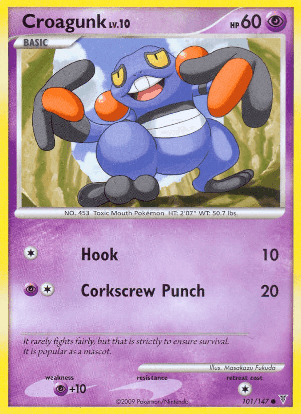 Croagunk, card 101 from Supreme Victors