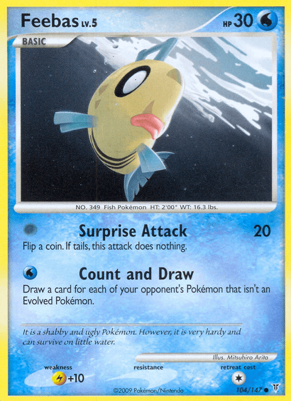 Feebas, card 104 from Supreme Victors