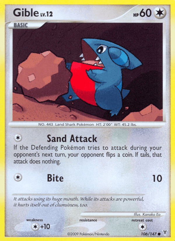 Gible, card 106 from Supreme Victors