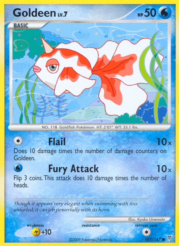 Goldeen, card 107 from Supreme Victors
