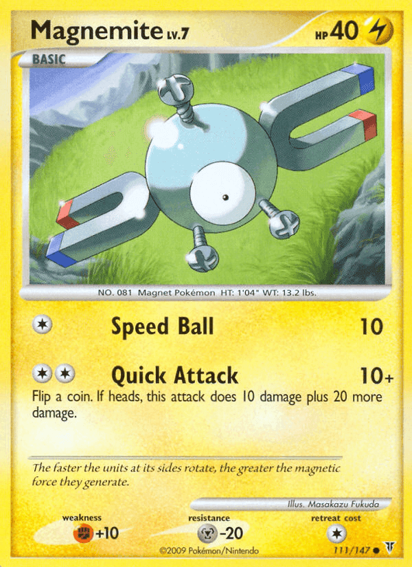 Magnemite, card 111 from Supreme Victors