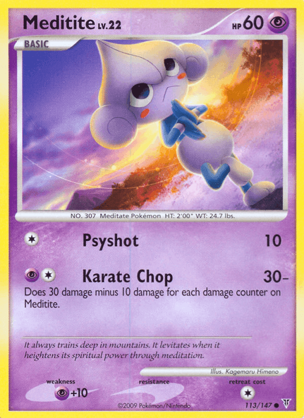 Meditite, card 113 from Supreme Victors