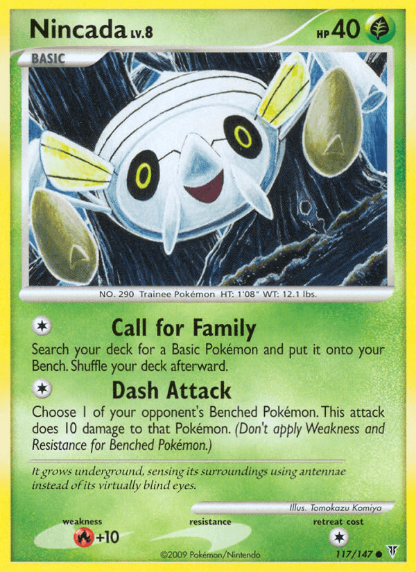 Nincada, card 117 from Supreme Victors