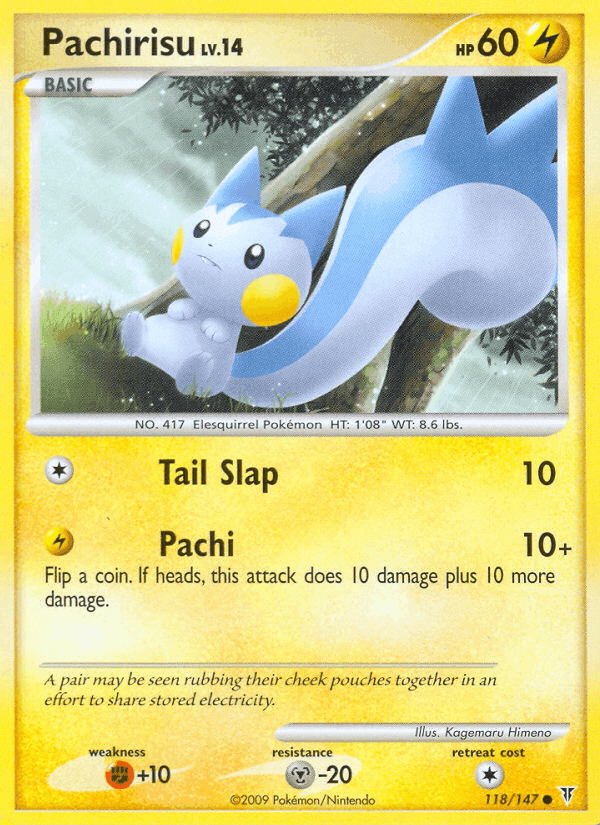 Pachirisu, card 118 from Supreme Victors