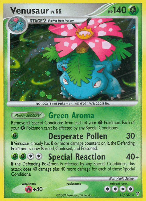 Venusaur, carta 13 di Supreme Victors