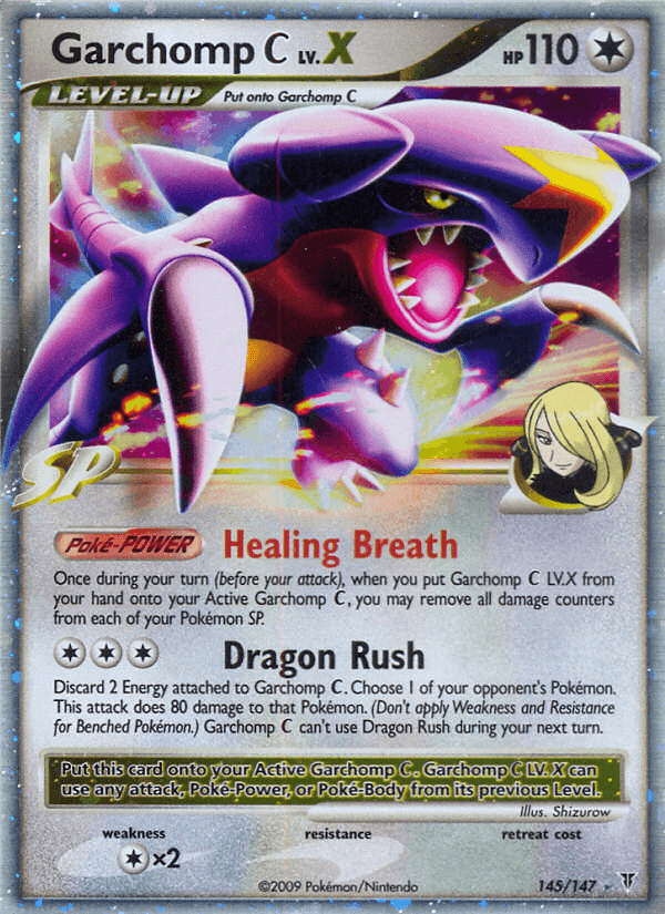 Garchomp C LV.X, card 145 from Supreme Victors