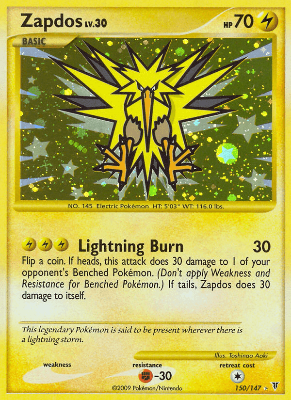 Zapdos, carta 150 di Supreme Victors