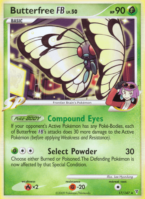 Butterfree FB, carta 17 di Supreme Victors