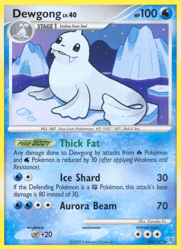 Dewgong, carta 24 di Supreme Victors