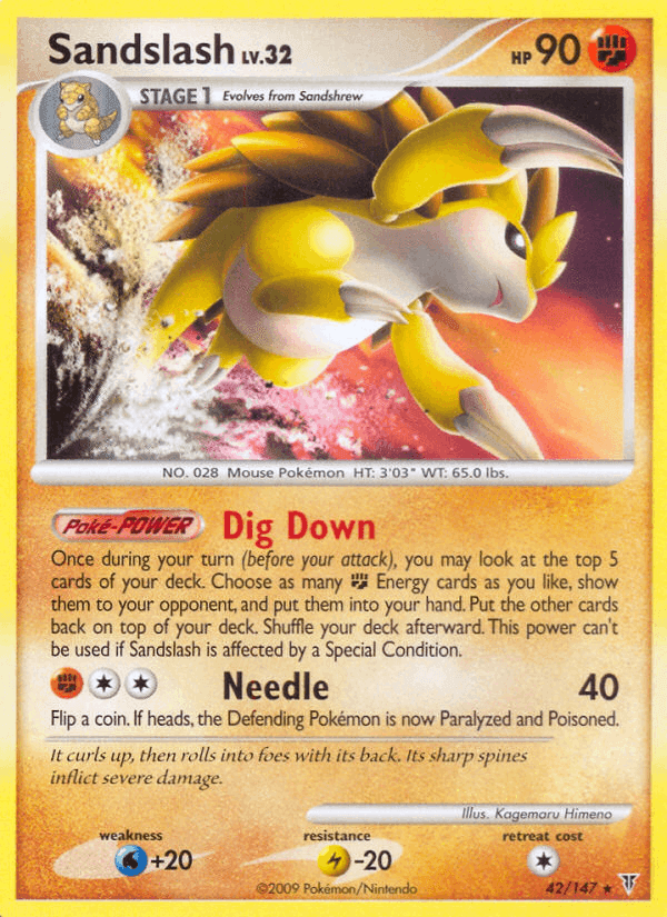 Sandslash, carta 42 di Supreme Victors